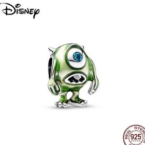 Disney Mike Wazowski Green Enamel Charm with Blue Crystal Eye